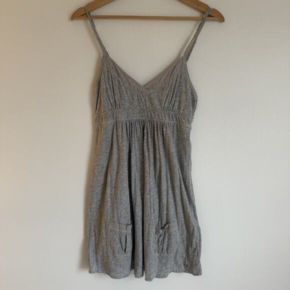 HOLLISTER Y2K Babydoll Cami Embroidered Preppy Lace Trim Logo M Bella Swan 90s - Picture 1 of 10